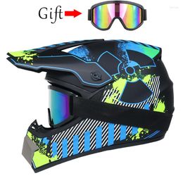 Motorcycle Helmets Motobiker Helmet DH Racing Off-road Downhill Mountain Suitable For Kid With Goggle