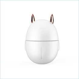 Other Home Decor Cartoon Humidifier Usb Aromatherapy Essential Oils Diffusers New Vehicle Mini Woman Man Atomizer Household Supplies Dhbqk