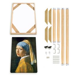 Frames DIY Wooden Canvas Stretcher Bars Kit Accessories for Gallery Wrap Oil Painting Wall Art Picture Prints Diamond Home Decor 221128