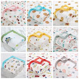 Baby Swaddle Swaddling Blankets Newborn Gauze Cotton Wraps Toddler Summer Bath Towels 6 Layer Crib Sheet Stroller Cover Quilt Changing Pad Cover Infant Robes BC182