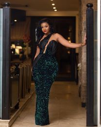 Elegant Evening Dresses Long Luxury For Women Sequin Formal Party African Mermaid Prom Gowns Plus Size vestidos de gala