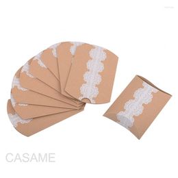 Gift Wrap 100pcs Shower Party Paper Pillow Box Favor Candy Boxes Colorful Paperboard Shape Wedding Decoration Sweets
