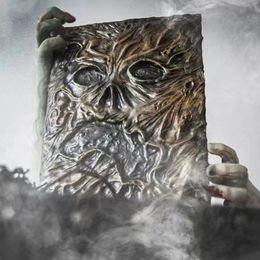 Garden Decorations Necronomicon Dark Magic Book Demon Evil Dead Summon Book Altar Ceremony Prop Book Collection Living Room Desktop Decoration 221126