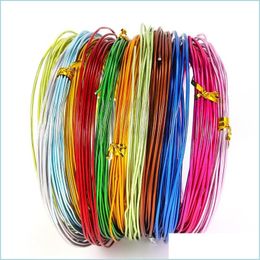 Cord Wire 210Meters 0.63.0 Mm Colours Anadized Round Aluminium Wire For Jewellery Making Bracelet Craft Diy Accessories Suppl Dhgarden Dhzeu