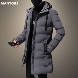 Mens Down Parkas Winter Jacket Plus Long Warm Thick Hood Coat Autumn Outwear Outfits Classic Windproof Pocket Parka 221128