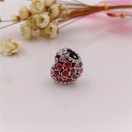 925 Sterling Silver Beads Burst Of Love Charm Charms Fits European Pandora Style Jewellery Bracelets & Necklace 796557ENMX AnnaJewel