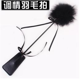 Sex toys flirt feather rod tease leather whip clap adult couples products sm alternative