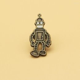 Brooches Dear-you Robot Cartoon Brooch Animation Personality Metal Badge Cute Creative Accessories Pin Anime