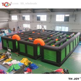 10x10m giant Inflatable Labyrinth Puzzel Maze Arena Maze Tag Carnival Game for sale