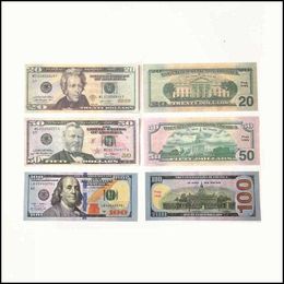 Best 3A Other Festive Children Gift Usa Dollars Party Supplies Prop Money Movie Banknote Paper Novelty Toys 10 20 50 100 Doll Otekw 3YKUO