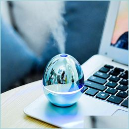 Other Home Decor Mini Humidifier Essential Oils Diffusers Eggs Plated Gold Trasonic Lovely Woman Man Desktop Accesories Small Humidi Dh1Lc