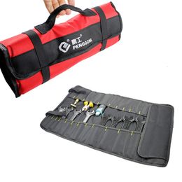 Tool Bag Folding Roll Bags For Multifunction Practical Carrying Handles Oxford Canvas Chisel Instrument Case 221128