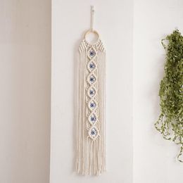 Tapestries A0KC Macrame Wall Hanging Large With Wooden Ring Bohemian Decor