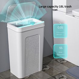 Waste Bins 18L Smart Trash Can Automatic Induction Electric Touch Kitchen Practical for Garbage Storage1416L 221128