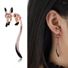 Dangle Earrings Long Tassels Animal For Girls Cute Little Stud Earring Tail Teen Fashion