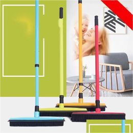Brooms Dustpans For Home Handhold Rubber Pet Broom Metal Iron Rod Besom Easy To Clean Squeegee Factory Direct Sale 20Qy Bb Drop De Dhmrg