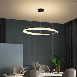 Chandeliers Led Pendant Lamps Modern For Dining Table Living Room Kitchen Loft Office Shop Black Hanging Chandelier Interior Lighting