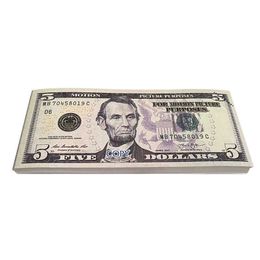 50 size USA Dollars Party Supplies Prop money Movie Banknote Paper Novelty Toys 1 5 10 20 50 100 Dollar Currency Fake Money Child9279036PIQ2