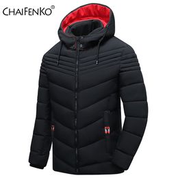 Mens Down Parkas Winter Casual Fleece Warm Thick Waterproof Coat Autumn Fashion Classic Hooded Jacket 221129
