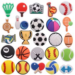 Christmas Decorations Mix 50PCS PVC Sport Fridge Magnetic Sticker Baseball Badminton Table Tennis Football Soccer Bascketball Refrigerator Magnets 221129