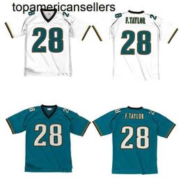 Stitched football Jersey 28 Fred Taylor 1998 retro Rugby jerseys Men Women Youth S-6XL