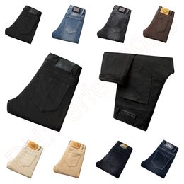 New JEANS chino Pantaloni pantalone Pantaloni da uomo Stretch Autunno inverno jeans attillati pantaloni di cotone lavati dritti business casual K683