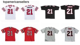 Stitched football Jersey 21 Deion Sanders 1989 retro Rugby jerseys Men Women Youth S-6XL