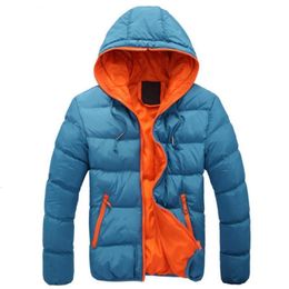 Mens Down Parkas Winter Jacket Hooded Coat for Thick Warm Windproof 221129