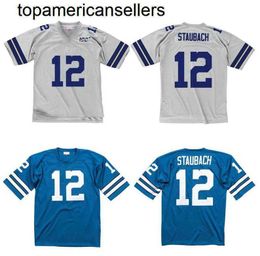 Stitched football Jersey 12 Roger Staubach 1971 retro Rugby jerseys Men Women Youth S-6XL