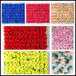 Decorative Flowers Artificial Wall Decoration Silk Flower Panels For Home Party Wedding Christmas Festival Po Ba