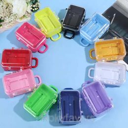 36PCS Mix Colours Mini Rolling Travel Suitcase Sweet Box Baby Shower Kids Partys Candy Package Little Gifts Holder Birthday Table Decors