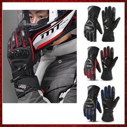 ST607 2022 Winter motorcycle gloves waterproof and warm four seasons riding motorcycle rider anti-fall thickening long gloves men