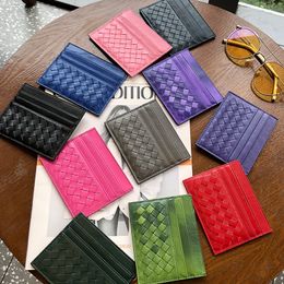 Designer Sheep pickup bag female one-piece multi-card new braided clip ultra-thin cover compact bag