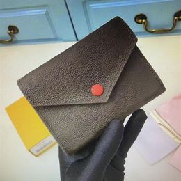 M62472 M41938 classic ladies short wallet Victorine luxurys designer leather zipper folding wallets outdoor coin pouch fashion clu288W