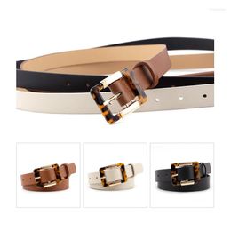 Belts 2022 Vintage Designer Brand Black Brown Leather Belt For Women Leopard Waist Ladies Female Wild Thin Jeans Dress Strap