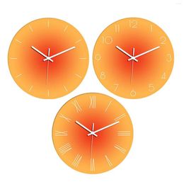 Wall Clocks Sunset Hanging Non Ticking Ornament Silent Decorative Modern Clock For Office Living Room Home Decors Bathroom