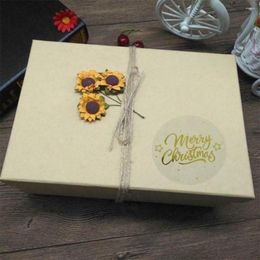 Gift Wrap 500pcs Merry Christmas Stickers Seal Labels For Envelope Cards Package Scrapbooking 1 Inch