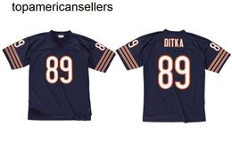 Stitched football Jersey 89 Mike Ditka 1966 retro Rugby jerseys Men Women Youth S-6XL