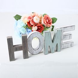 Decorative Objects Figurines Wooden Craft Home Decoration Supplies Letter Creative Crafts Sign Standing Cut Out Multicolor Word Decoration Home Supplies 221129