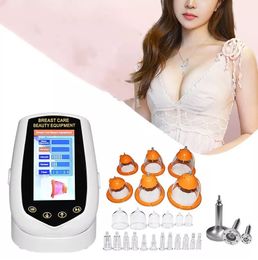 Portable Slim Equipment 24 cups buttock vacuum butt lift machine buttock enlargement breast enhance cupping therapy body massage machines