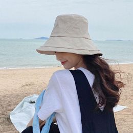 Wide Brim Hats Summer Bucket Hatf Women Outdoor Casual Sun Beach Hat Fashion Ladies Travel Bob Panama Female Fisherman Cap