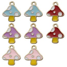 Charms Pendant Mushroom for Keychain Necklace Bracelet Earrings Jewelry Making Supplies Findings & Components Acessories Christmas Gift Wholesale