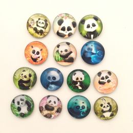 Christmas Decorations 14pcslot Kawaii Panda Crystal Glass Fridge Magnet Cartoon Animal Message Stickers KitchenHome Decor Party Gift 221129