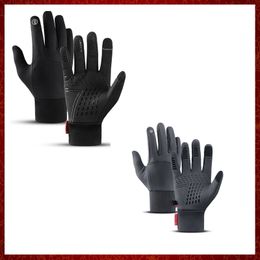 ST604 Autumn Winter Men Women Gloves Touch Cold Waterproof Motorcycle Gloves Outdoor Sports Warm Thermal Fleece Running Ski Gloves