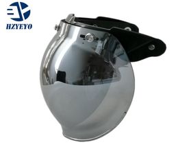 1 pcs uso comune per il casco motociclistico getto anticato per halar casco maschera a bollo vintage a bolle viscello accessori per il casco lente 5813558