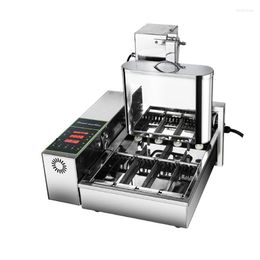 Bread Makers 2000W Commercial Doughnut Donut Fryer Machine 4-Row Mini Forming Frying