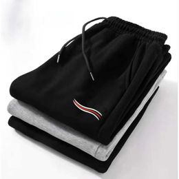 Designer Pure Cotton Pants Balanciagas Sports Fashion And Leisure Men And Women Alike Hoodies Add Letters To The Leg Not Jeans Jeans Balencaigaity