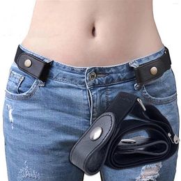 Belts Buckle-Free Belt Dress Ladies Slim Sports Trend Jeans Women's Punk Style Comfortable Elastic Waist Pants Stretch