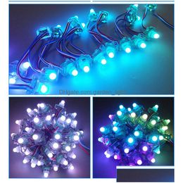 Led Modules Dc5V 12V Ws2811 Pixel Light Rgb Fl Colour Square Diffused Digital Led Mode String Ip68 Waterproof Individually Addressabl Dh9T1