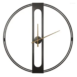 Wall Clocks Metal Large Clock For Living Room Gold Silent Nordic Home Watch Mechanism Creative Luxury Decorative On The